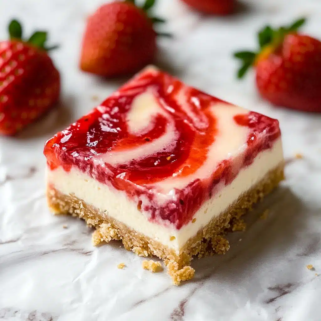 Strawberry Cheesecake Bars Recipe - Recipe Image