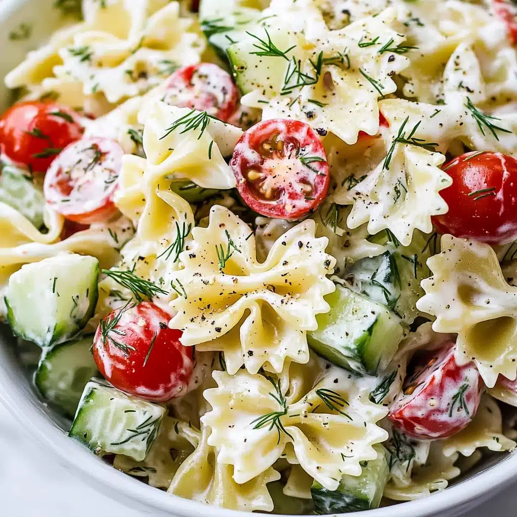 Cucumber Pasta Salad Recipe - Recipe Image