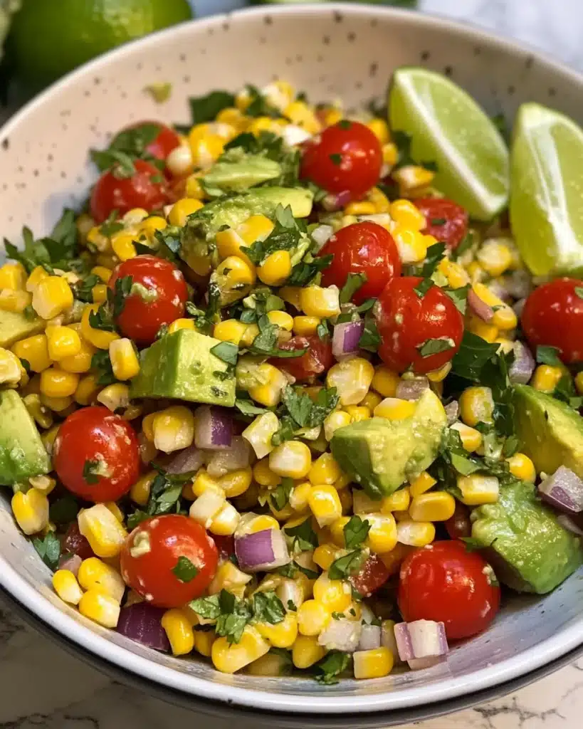 Summer Corn Salad with Avocado Recipe