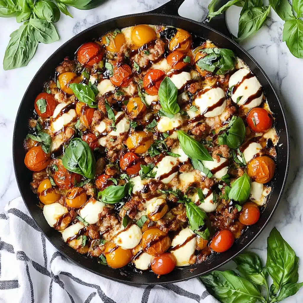 Ground Chicken Caprese Recipe - Recipe Image