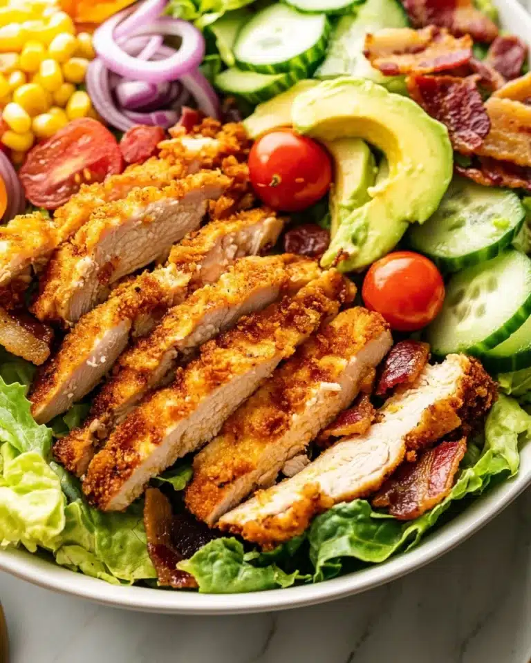 Honey Mustard Crispy Chicken Salad Recipe