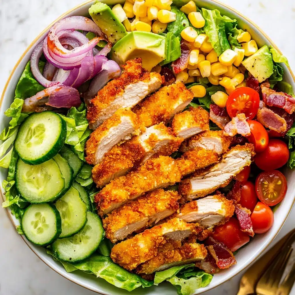 Honey Mustard Crispy Chicken Salad Recipe - Recipe Image