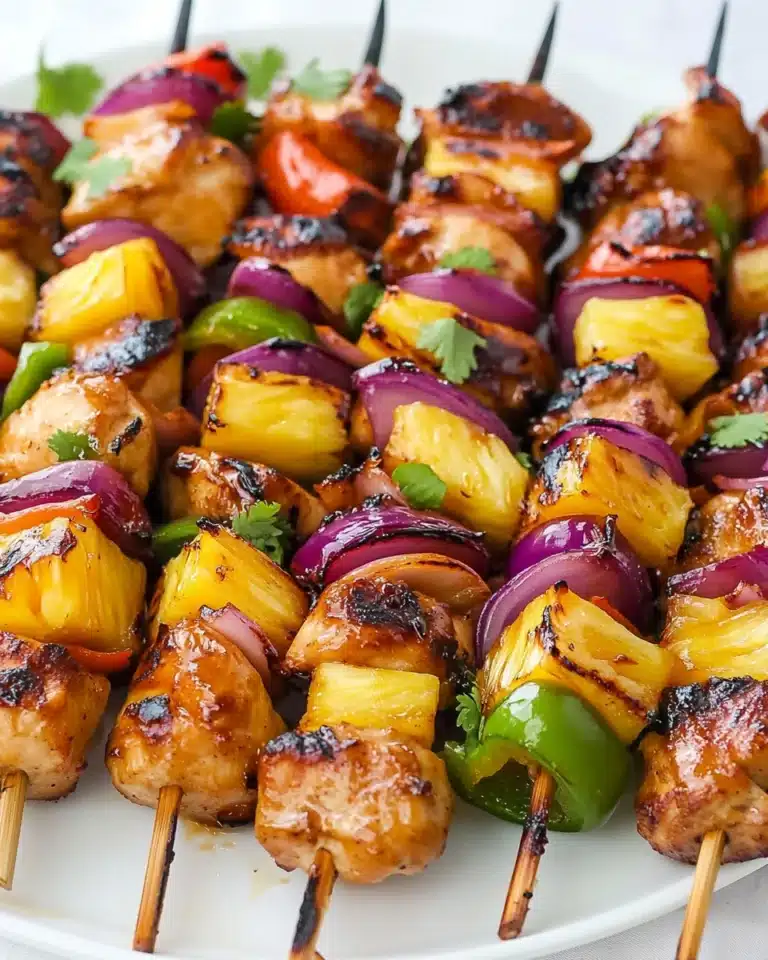 Hawaiian Chicken Kebabs Recipe