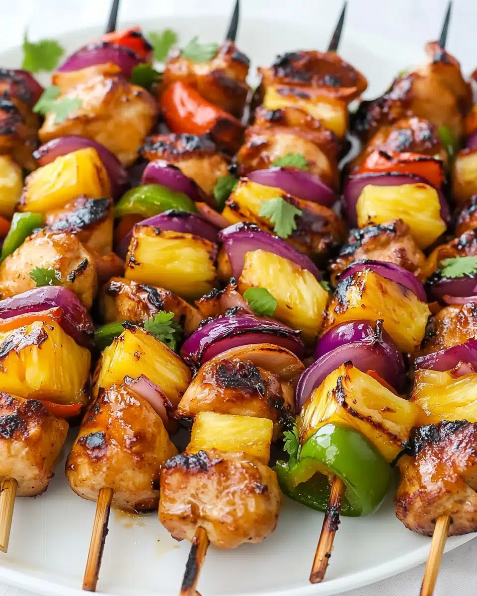 Hawaiian Chicken Kebabs Recipe