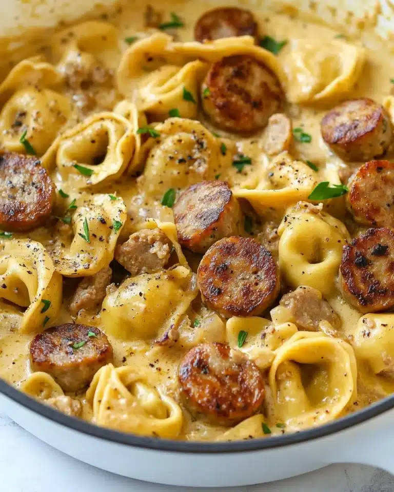 Sausage Tortellini Alfredo Recipe