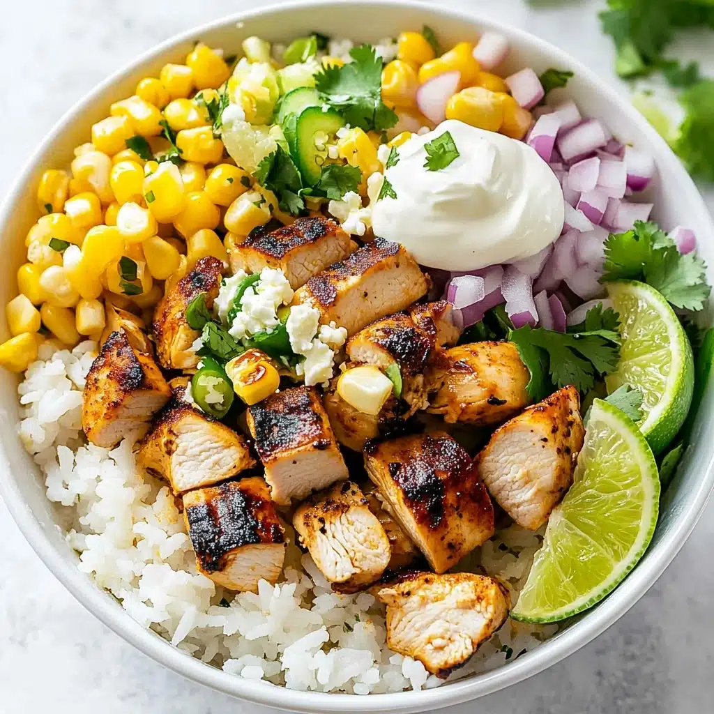 Street Corn Chicken Rice Bowl Recipe - Recipe Image