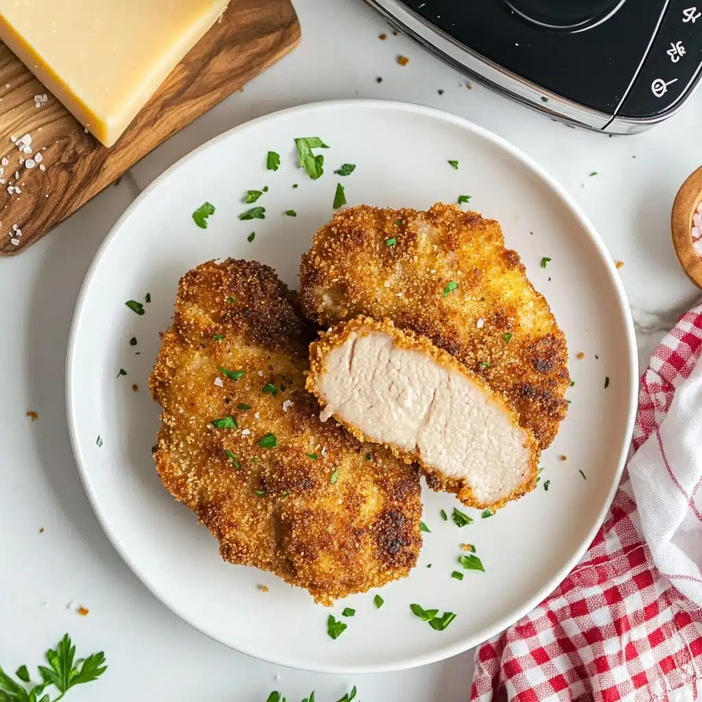Air Fryer Parmesan Crusted Chicken Recipe - Recipe Image