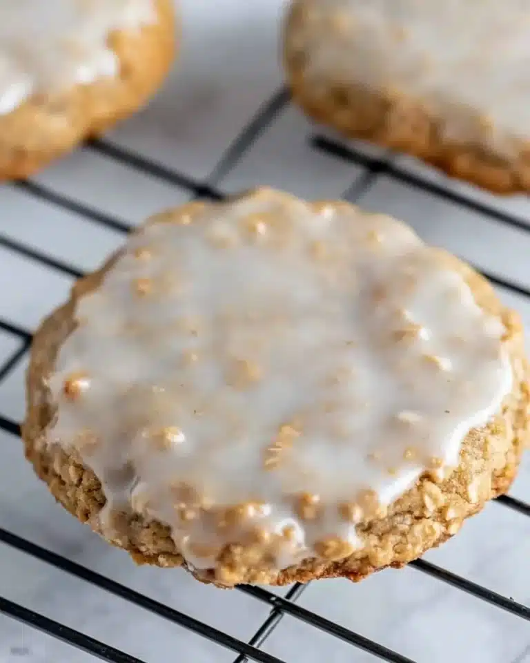 Iced Oatmeal Cookies Recipe