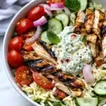 Greek Chicken Orzo Power Bowls Recipe