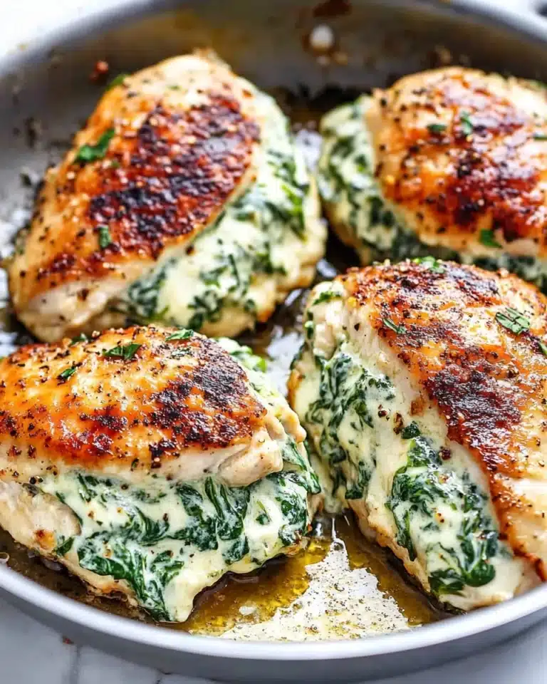 Spinach Artichoke Stuffed Chicken Breast Recipe
