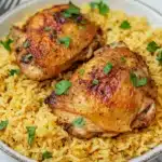 Instant Pot Chicken Thighs and Rice Recipe