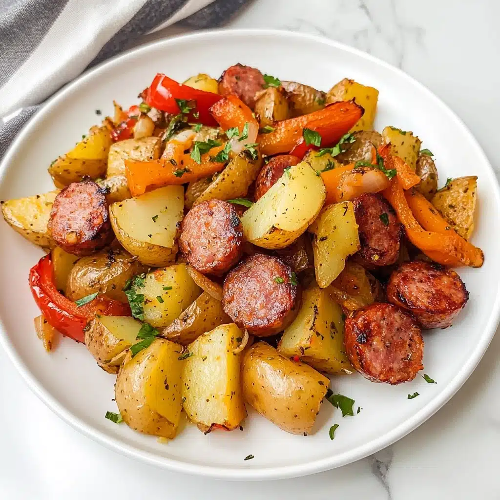 Air Fryer Potatoes and Sausage Recipe - Recipe Image