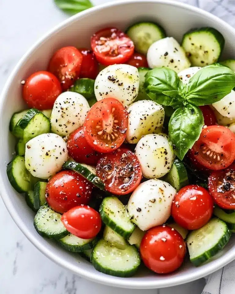 Cucumber Caprese Salad Recipe