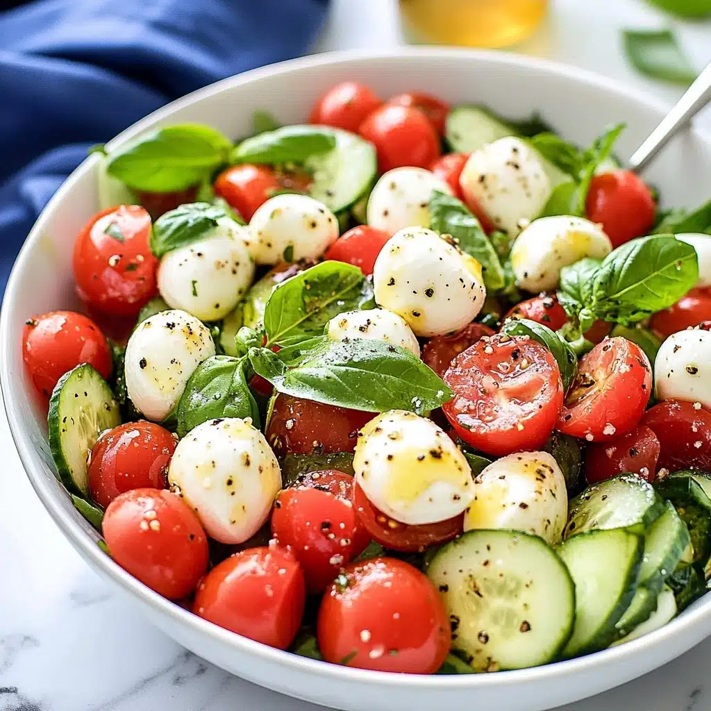 Cucumber Caprese Salad Recipe - Recipe Image