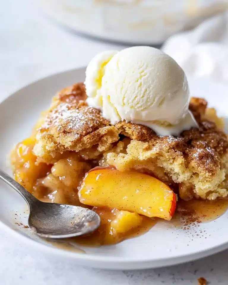 Easy Peach Cobbler Recipe