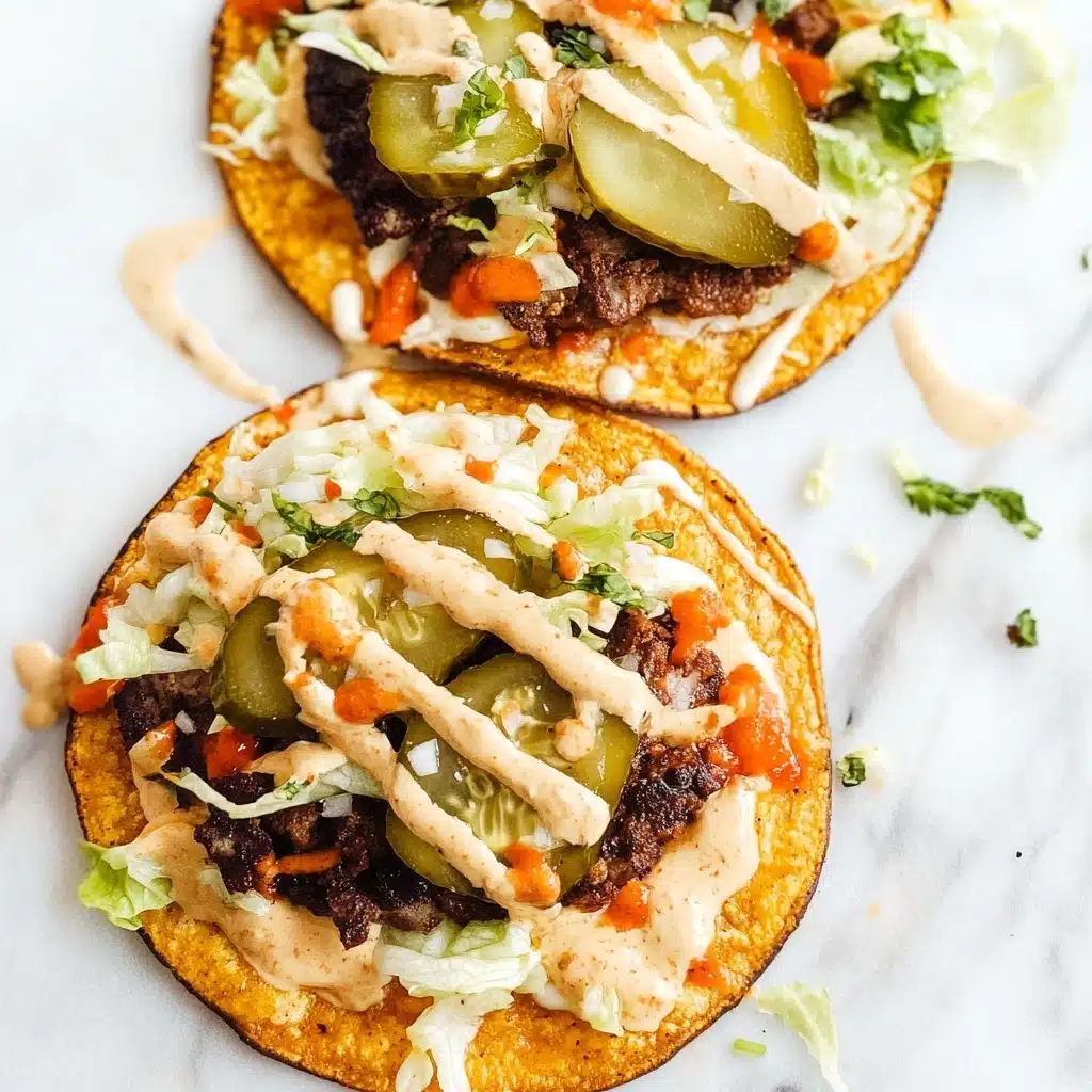 Easy Smash Burger Tacos Recipe - Recipe Image
