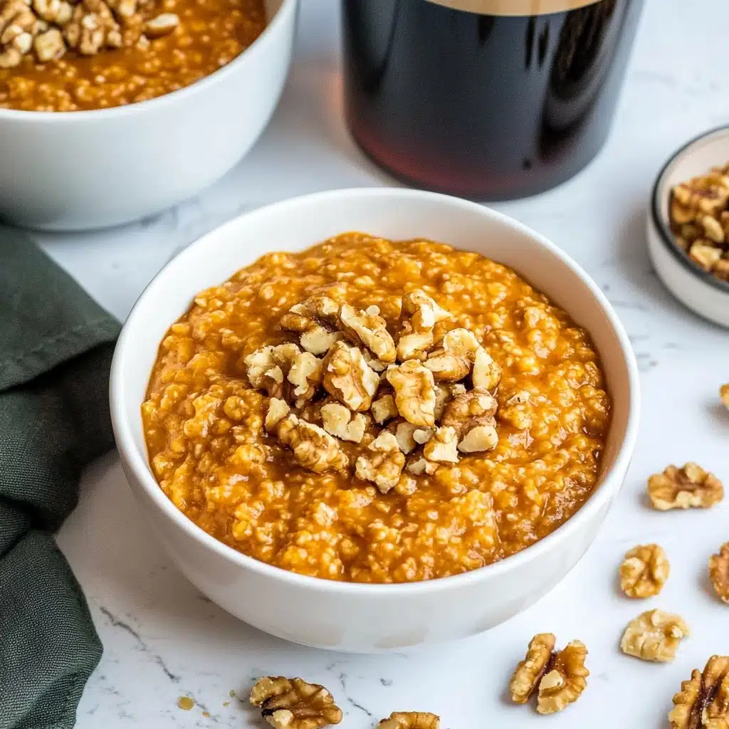 Instant Pot Steel Cut Pumpkin Oatmeal Recipe - Recipe Image