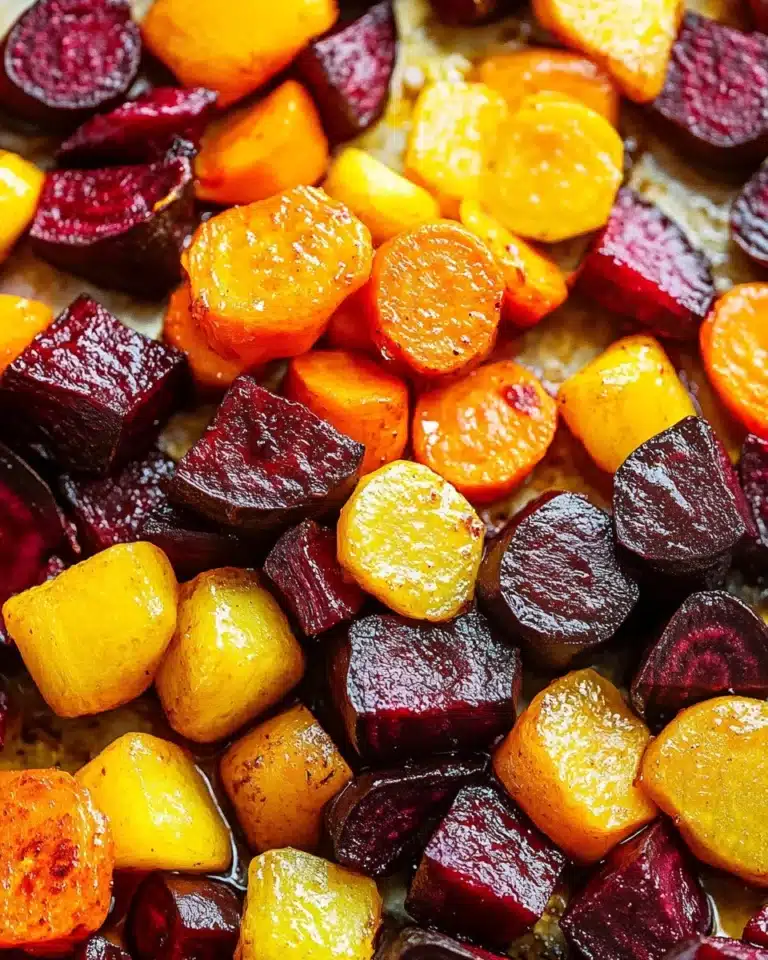 Honey Roasted Beets & Carrots Recipe