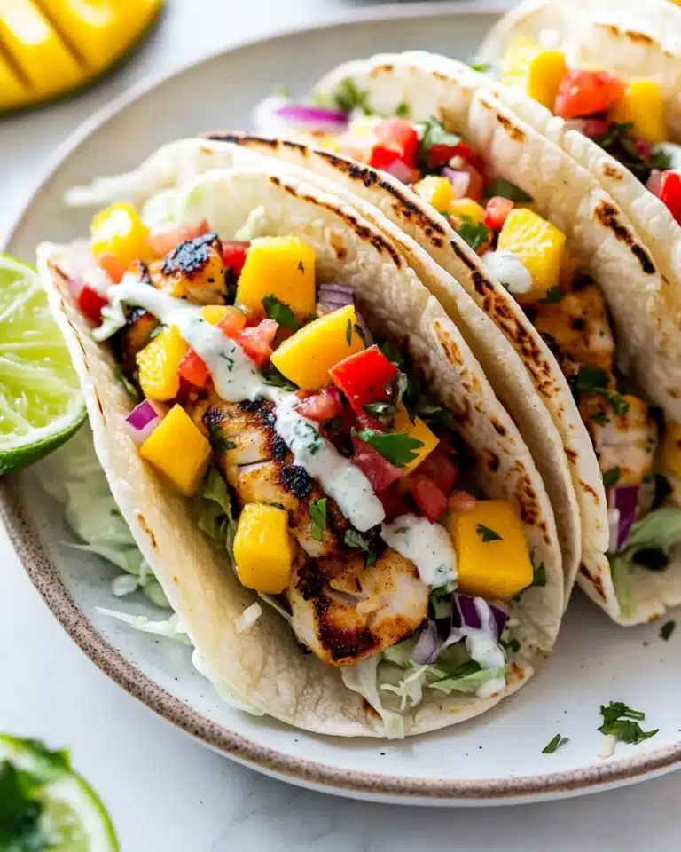 Baja Fish Tacos with Mango Salsa Recipe