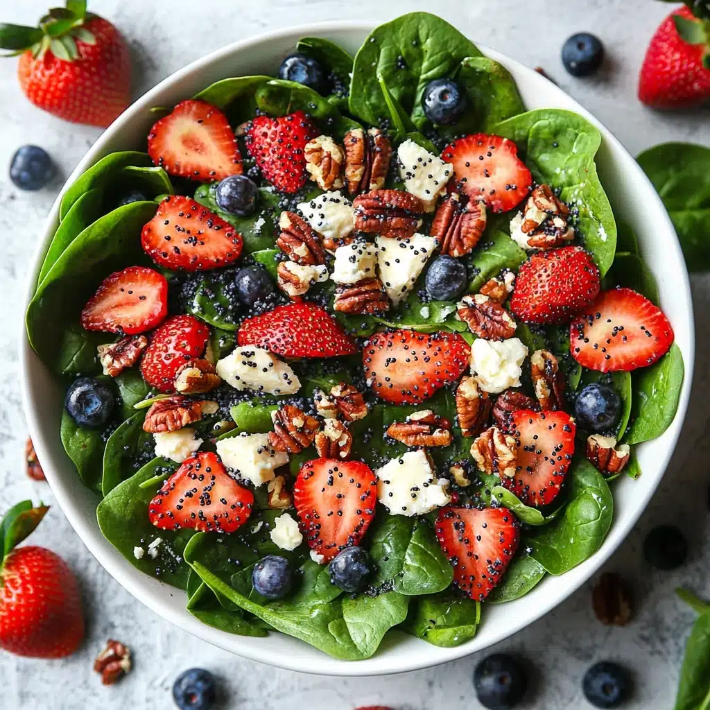 Strawberry Spinach Salad with Poppy Seed Recipe - Recipe Image