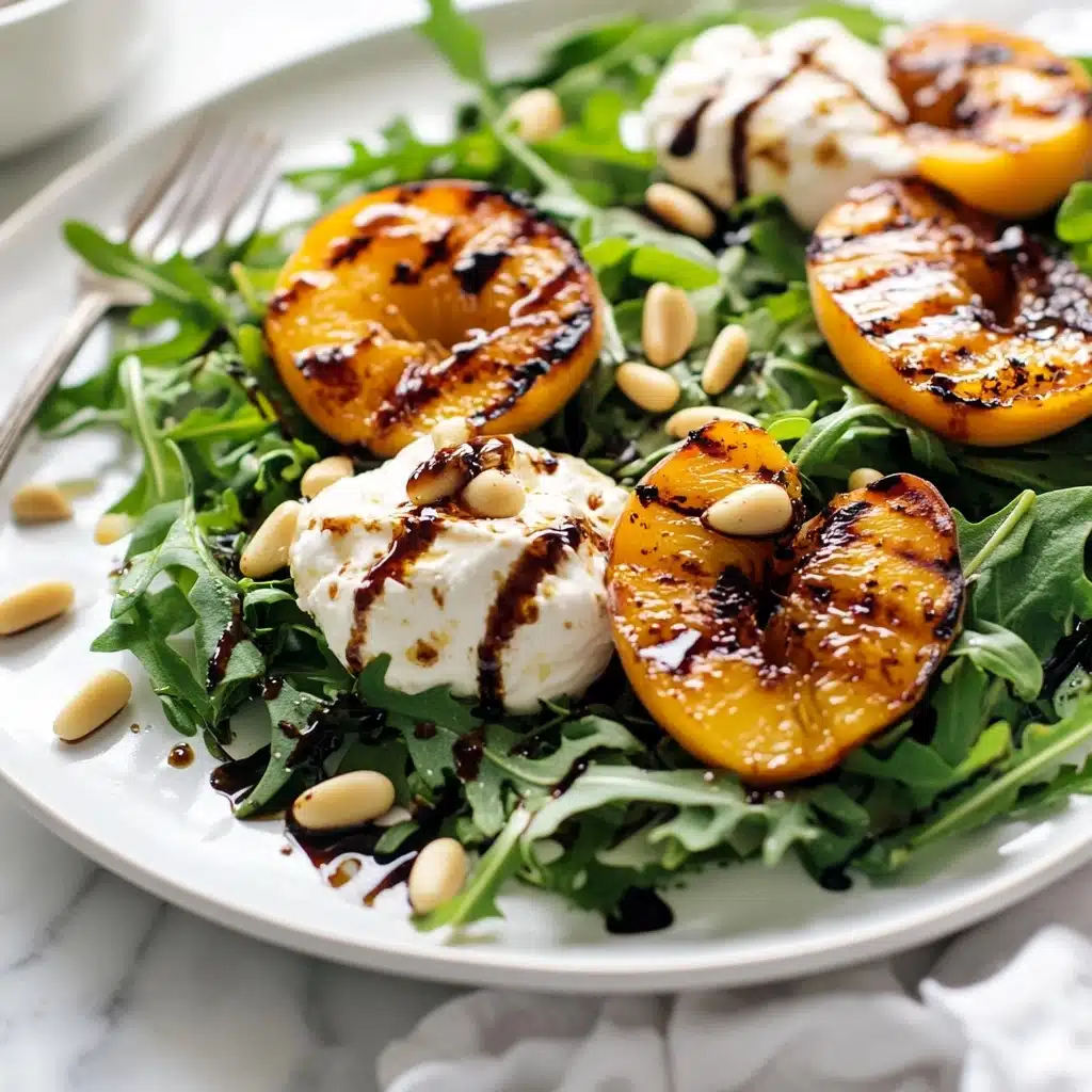 Grilled Peach and Burrata Salad Recipe - Recipe Image