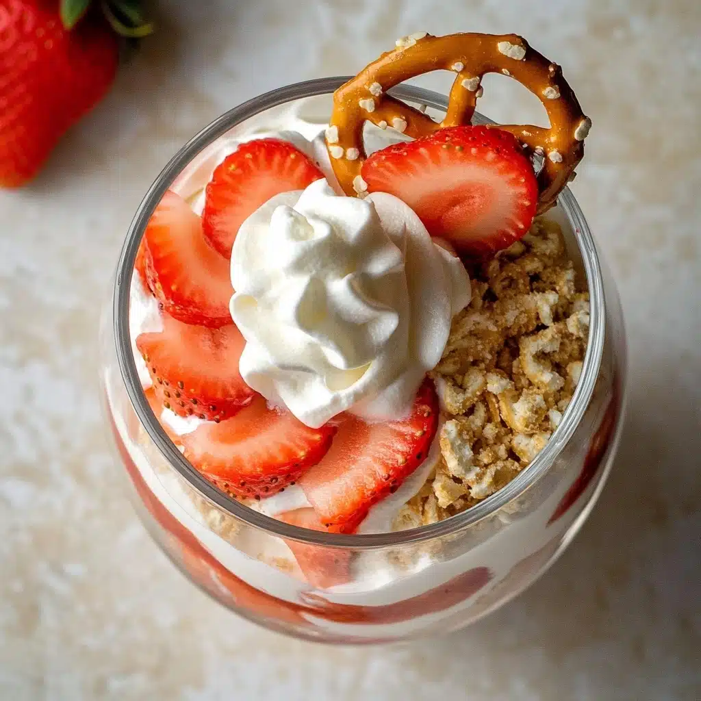 Strawberry Pretzel Salad Parfaits Recipe - Recipe Image