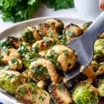 Crunchy Air Fryer Brussels Sprouts with Spicy Mayo Recipe