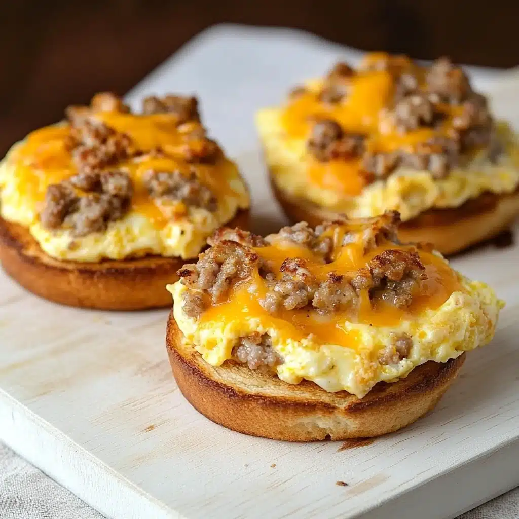 English Muffin Breakfast Pizza Recipe - Recipe Image