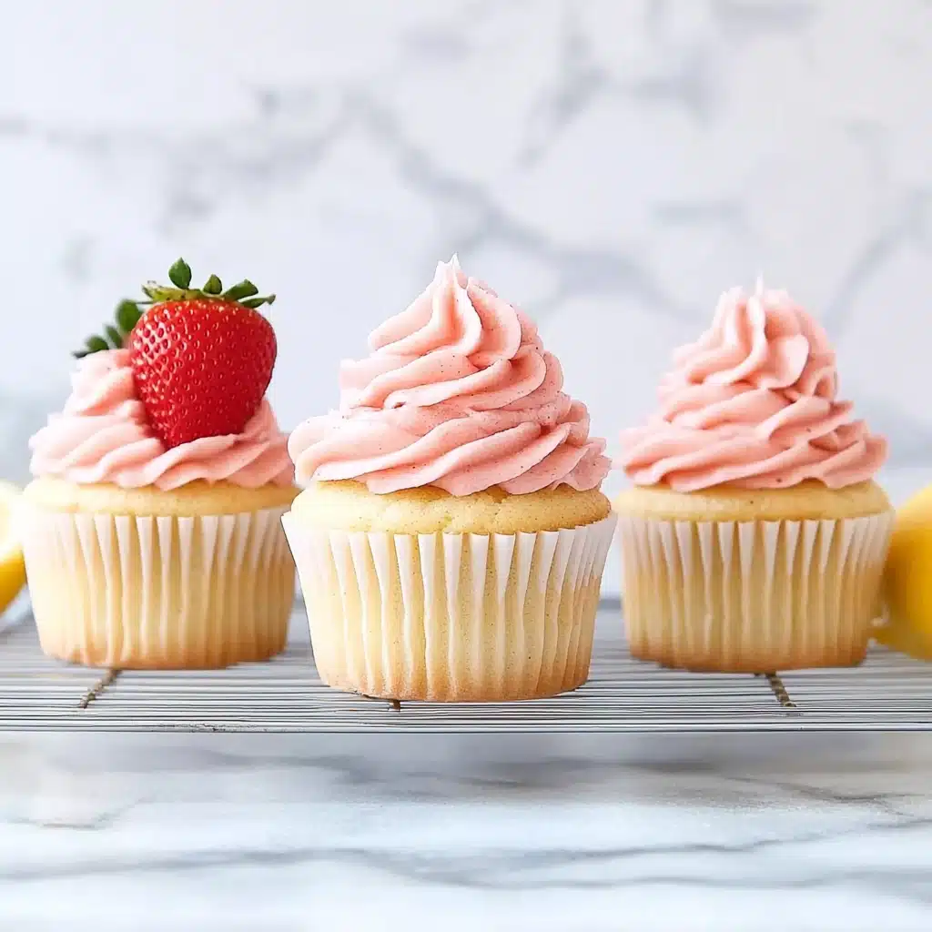 Strawberry Lemonade Cupcakes Recipe - Recipe Image