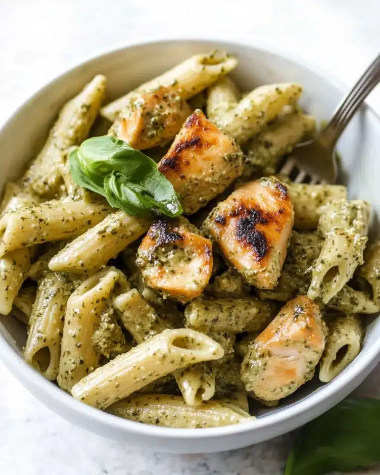 Creamy Chicken Pesto Pasta Recipe