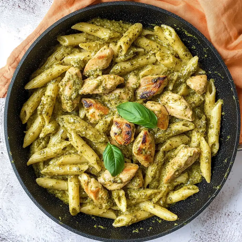 Creamy Chicken Pesto Pasta Recipe - Recipe Image