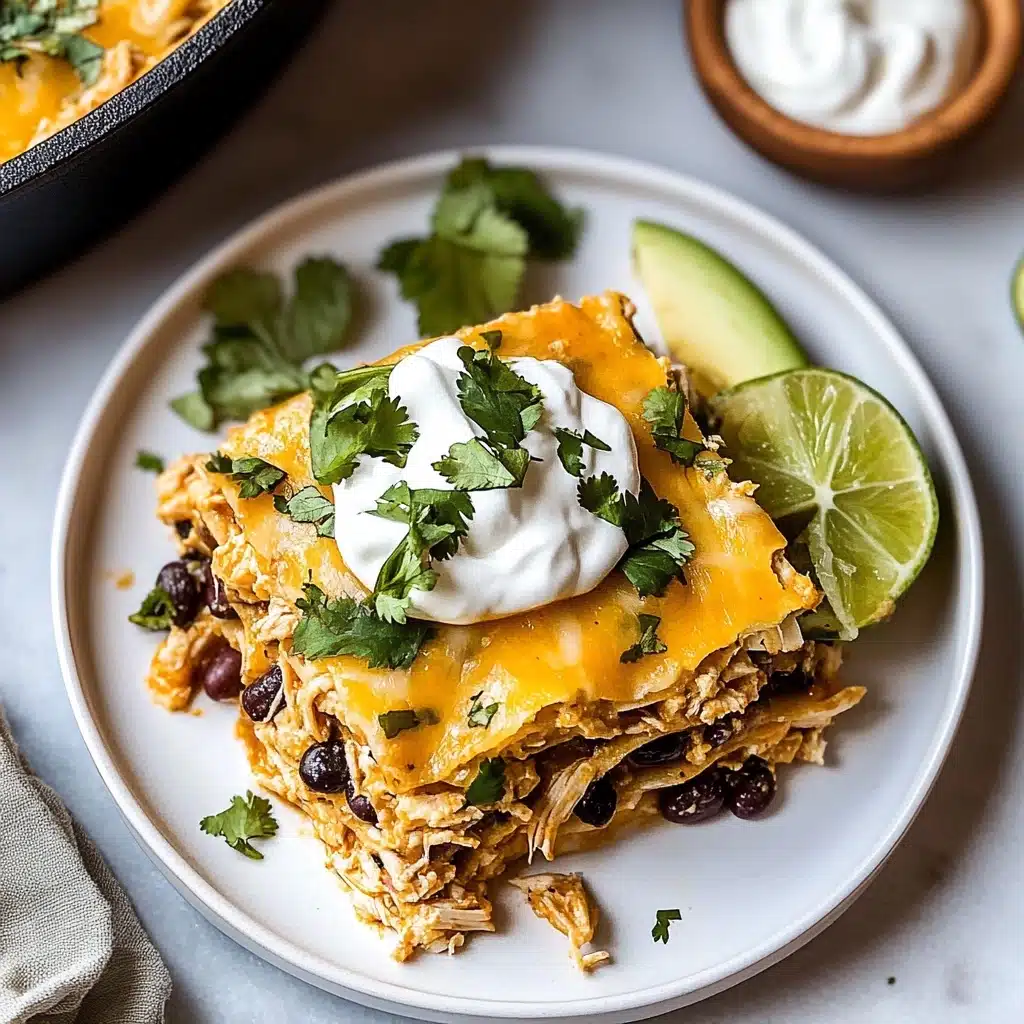 Green Chile Chicken Enchilada Skillet Recipe - Recipe Image