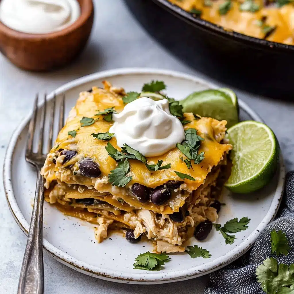 Green Chile Chicken Enchilada Skillet Recipe - Recipe Image