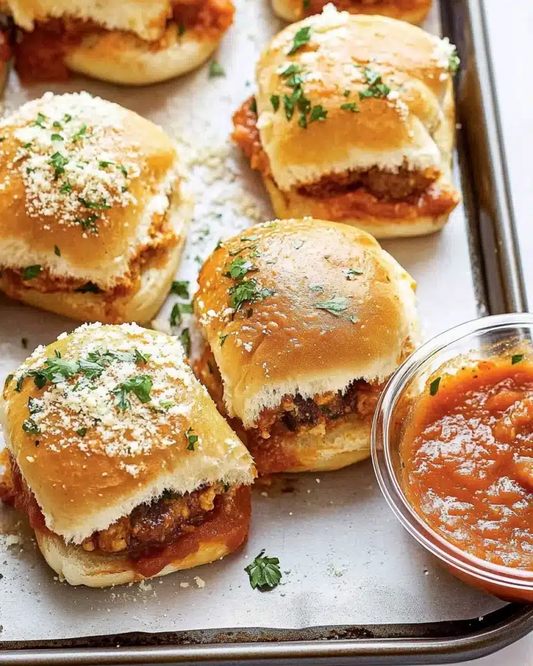 Chicken Parmesan Sliders Recipe