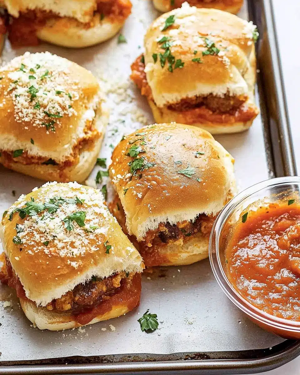 Chicken Parmesan Sliders Recipe