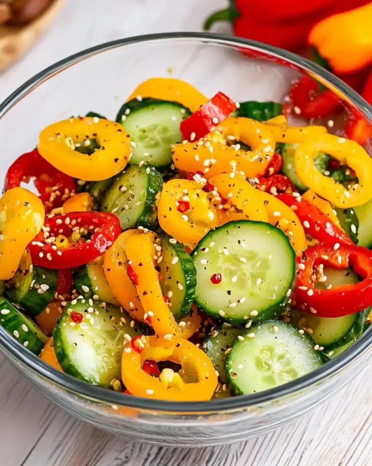 Cucumber and Sweet Pepper Salad Recipe