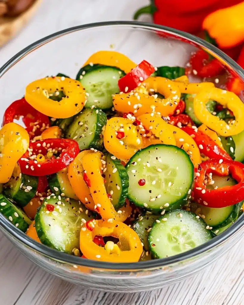 Cucumber and Sweet Pepper Salad Recipe