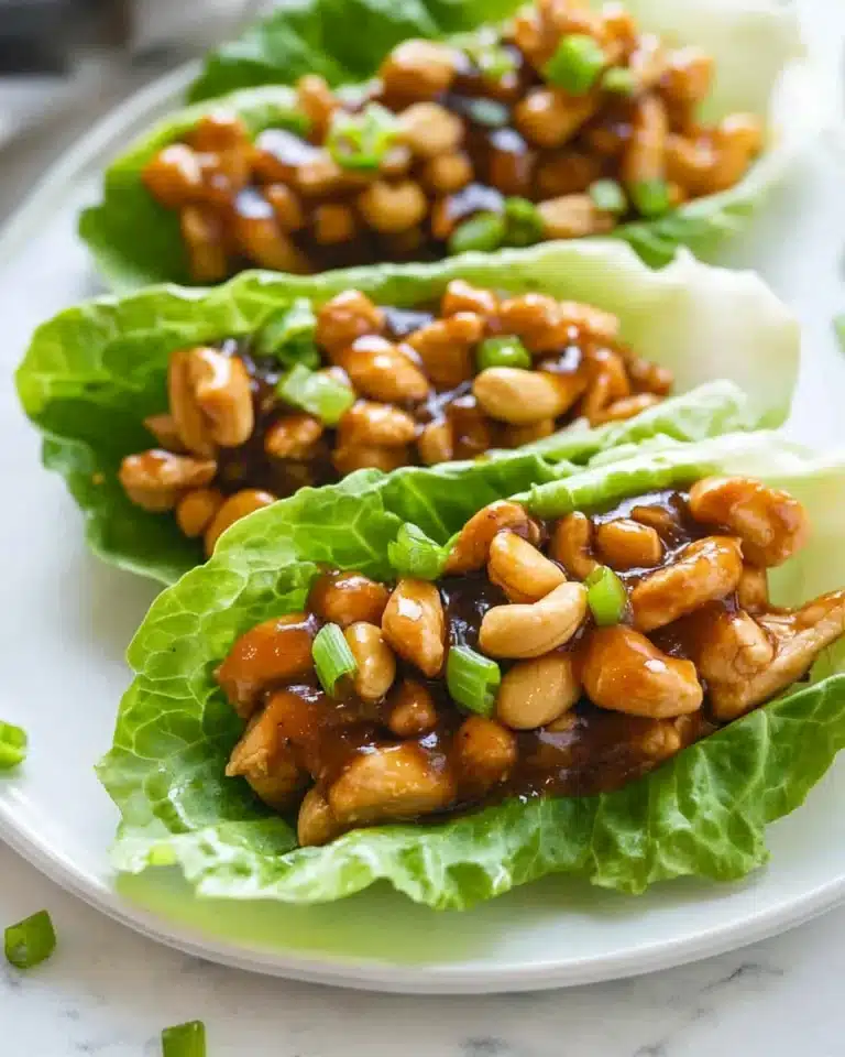 Cashew Chicken Lettuce Wraps Recipe
