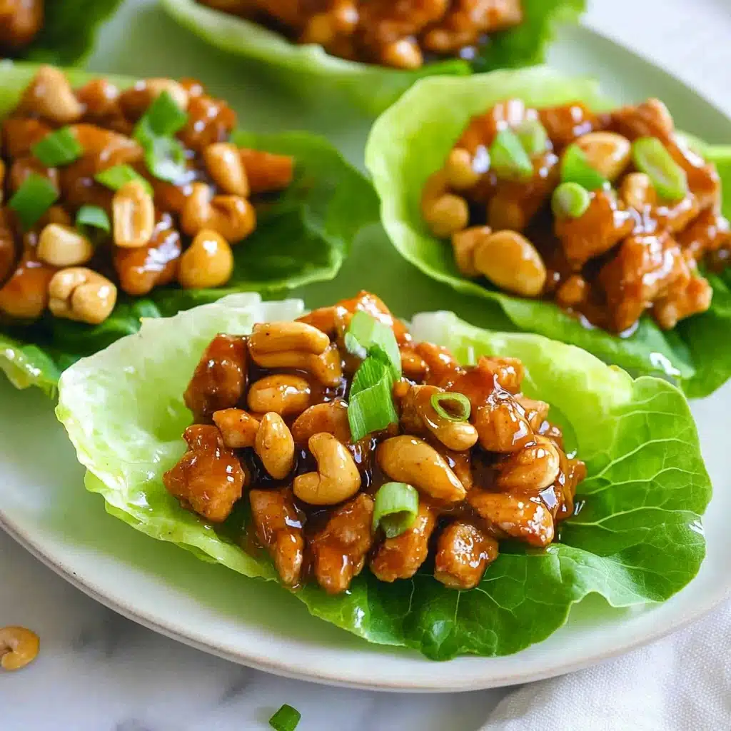 Cashew Chicken Lettuce Wraps Recipe - Recipe Image