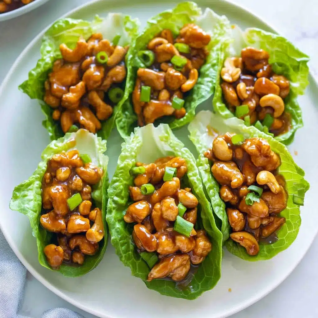Cashew Chicken Lettuce Wraps Recipe - Recipe Image