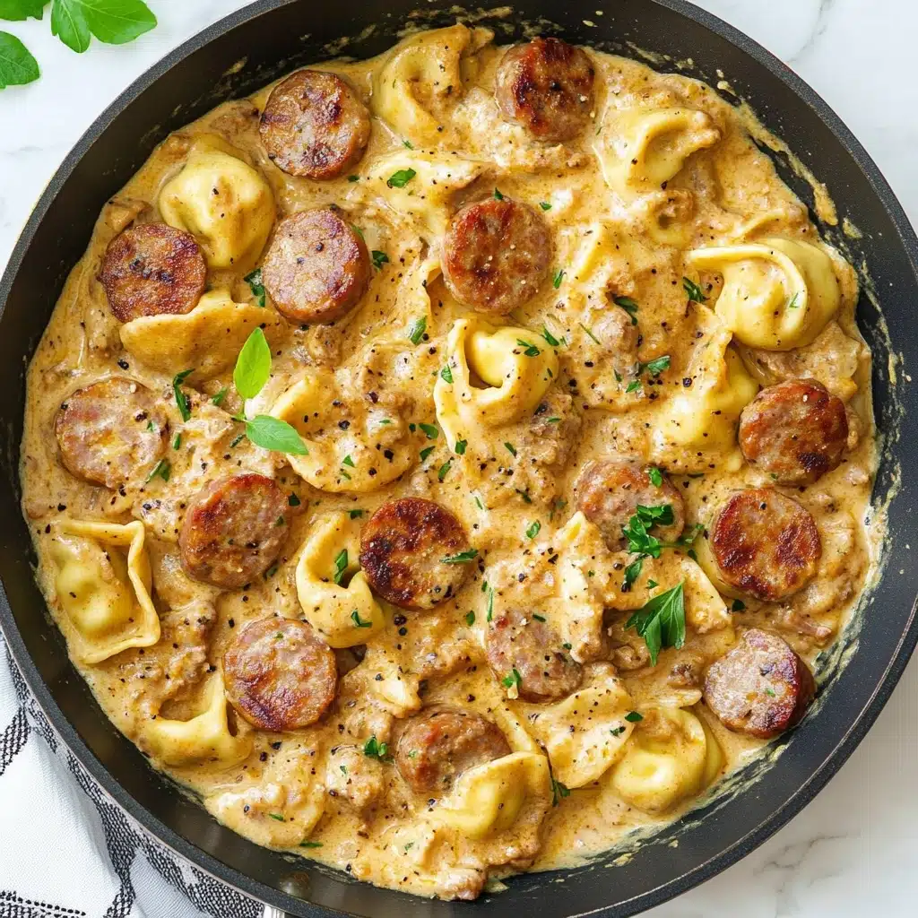 Sausage Tortellini Alfredo Recipe - Recipe Image