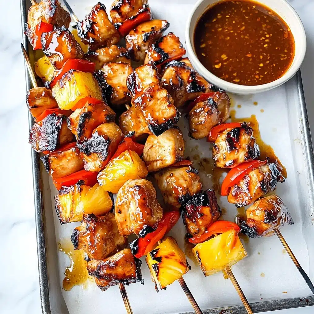 BBQ Pineapple Chicken Kabobs Recipe - Recipe Image