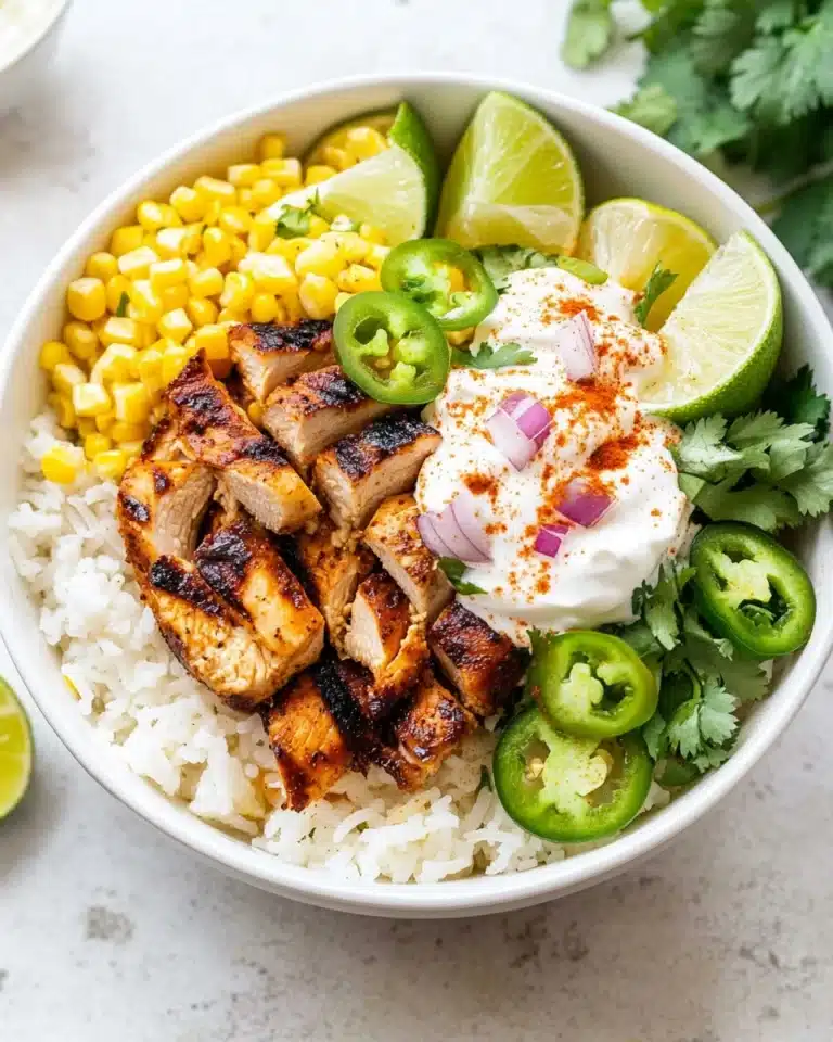 Street Corn Chicken Rice Bowl Recipe