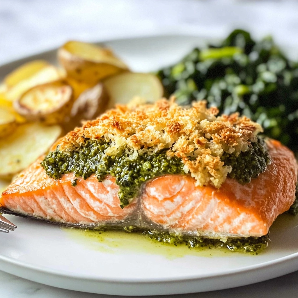 Pesto Salmon Recipe - Recipe Image