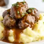 Slow Cooker Salisbury Steak Meatballs Recipe