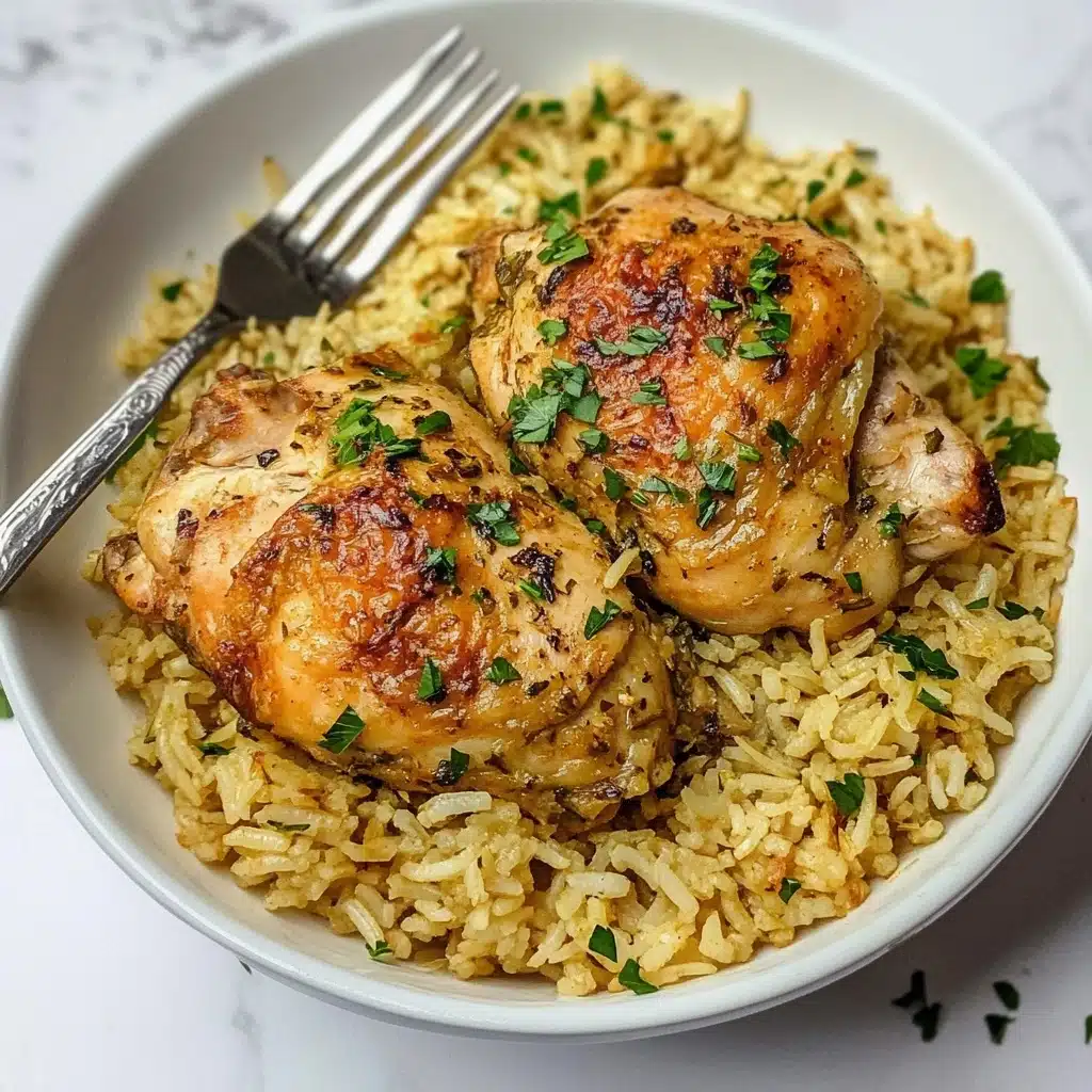Instant Pot Chicken Thighs and Rice Recipe - Recipe Image