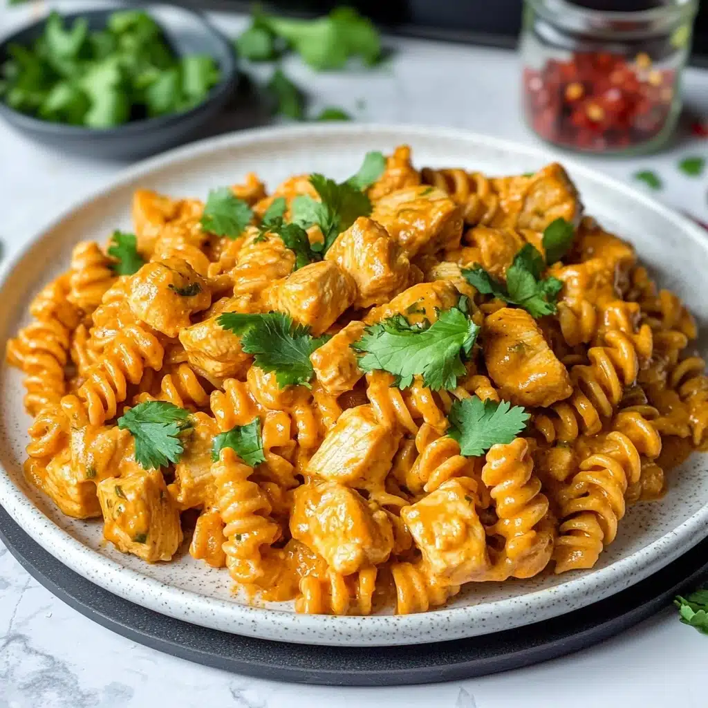 Butter Chicken Pasta Recipe - Recipe Image