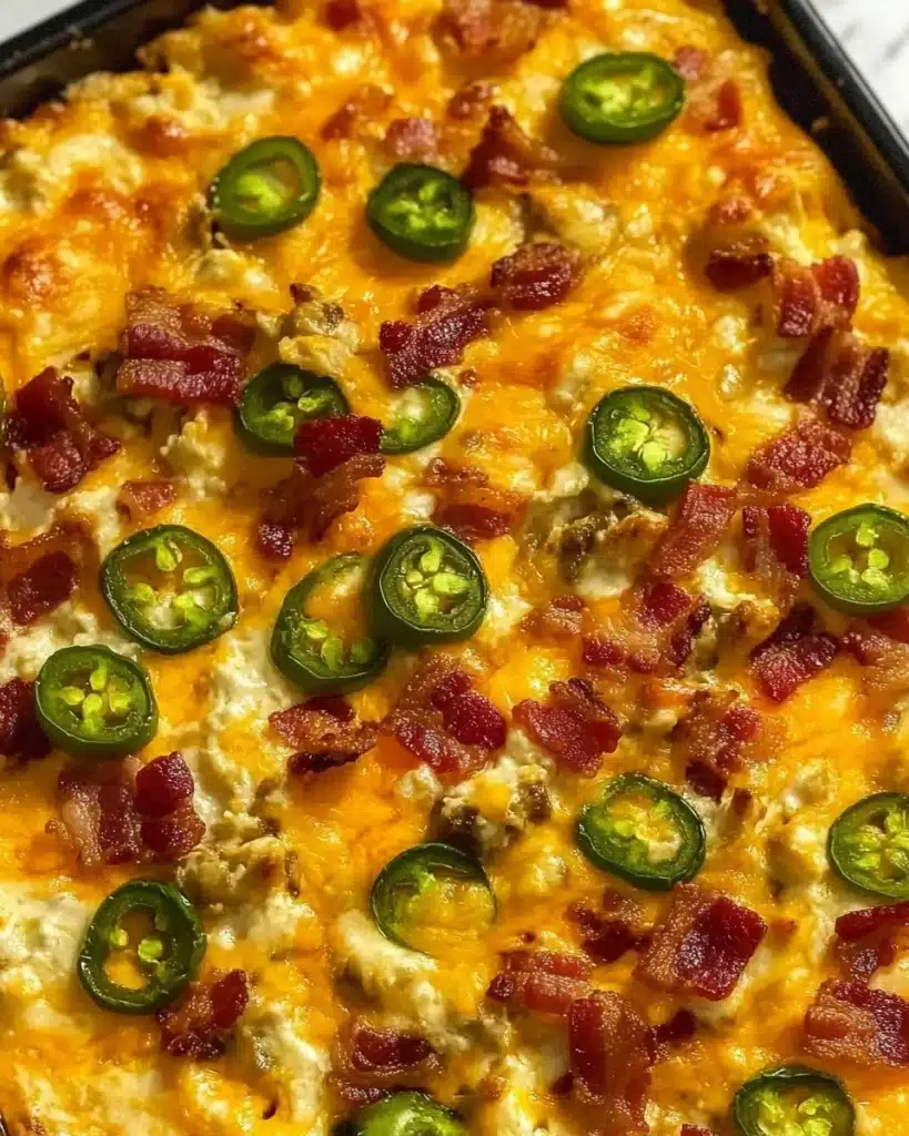 Cauliflower Jalapeno Popper Casserole Recipe