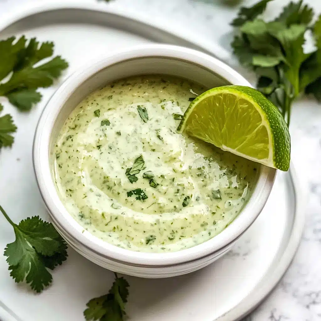 Creamy Garlic Lime Cilantro Sauce Recipe - Recipe Image