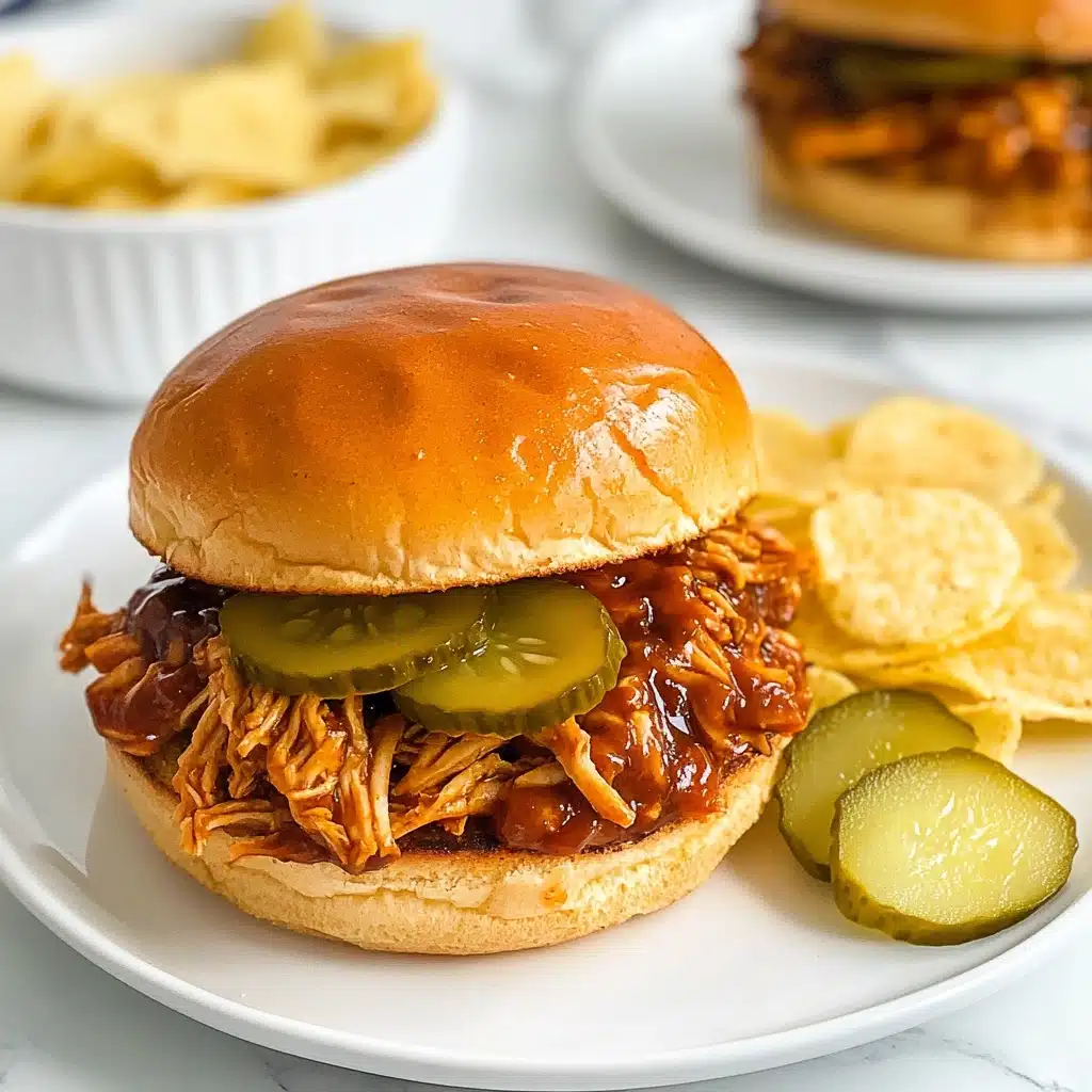 Slow Cooker Hot Honey Chicken Sandwiches Recipe - Recipe Image
